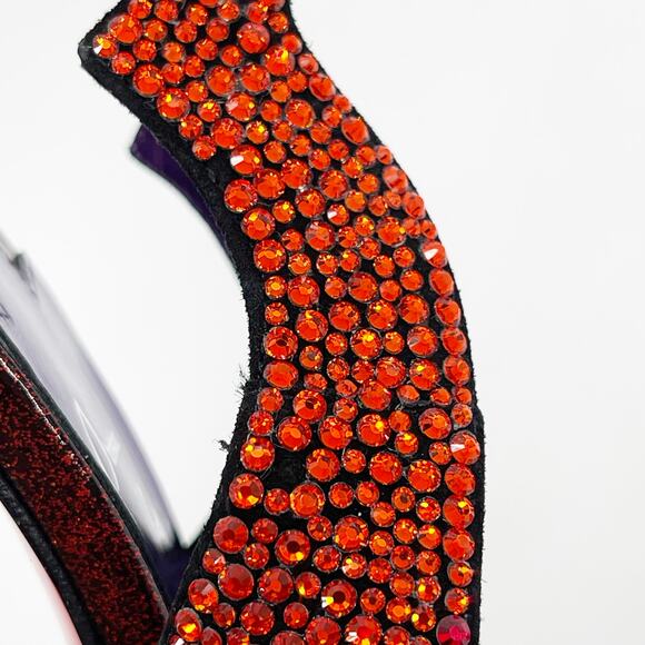 Christian Louboutin Hot Chick Limited Edition Ombre Strass Slingback Heels 38.5 - Picture 6 of 12